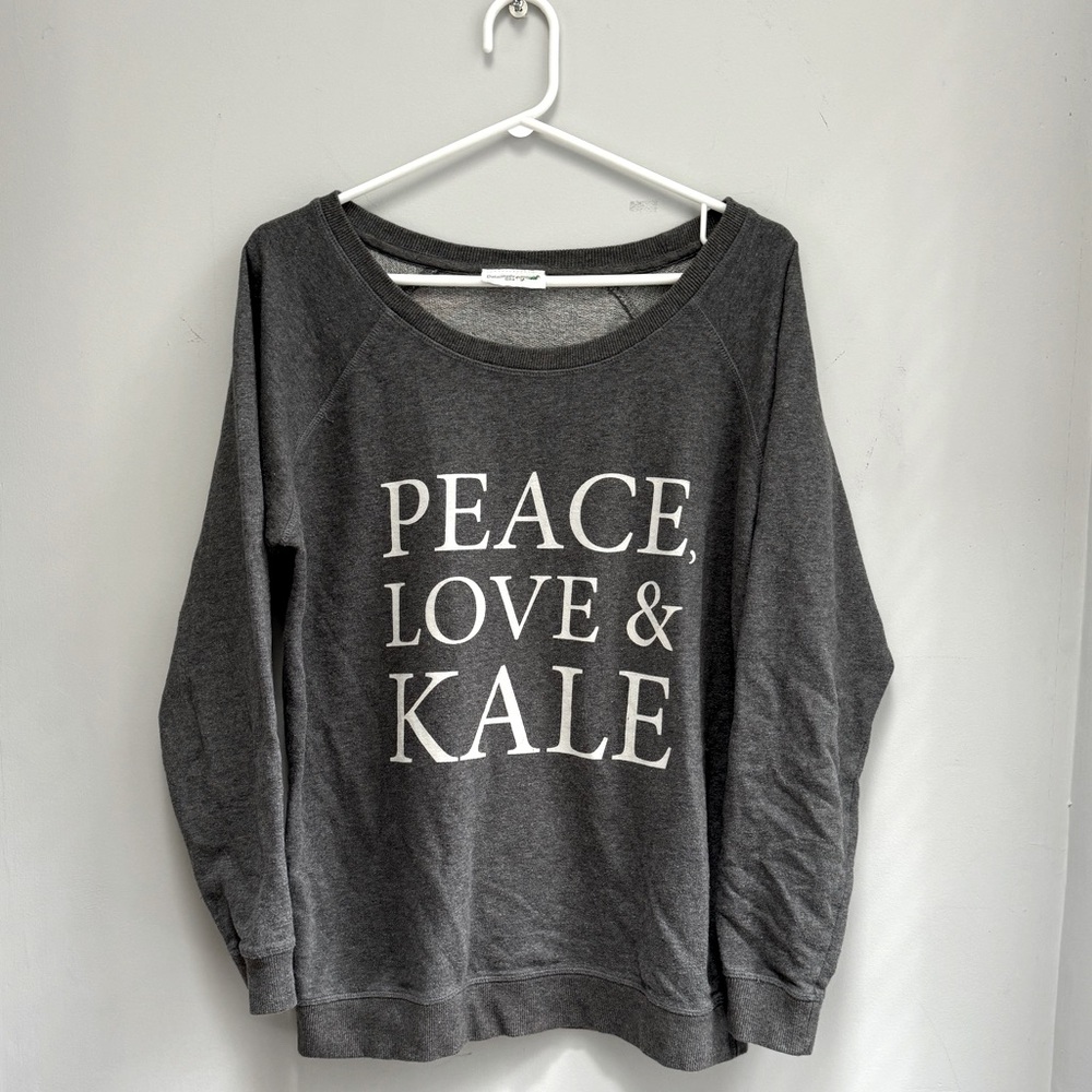 Deliciously Ella Scoop Neck Sweatshirt Grey L